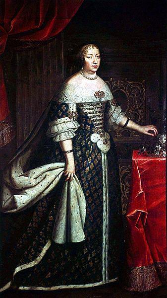 Apres Beaubrun Anne d'Autriche en costume royal France oil painting art